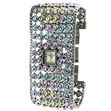 Peugeot Women's 7030SM Silver-Tone Swarovski Crystal Accented Bracelet Watch Peugeot Women's 7030SM Silver-Tone Swarovski Crystal Accented Bracelet Watch