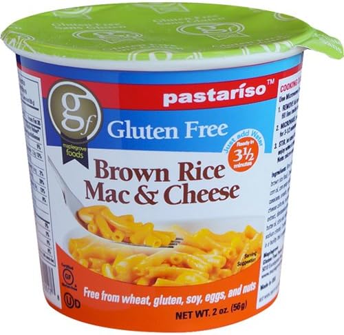Pastariso Gluten Free Brown Rice Mac &amp; Cheese Meal Cup - 2 oz (Pack of 12)
