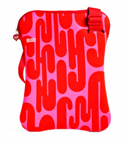 BUILT Girard 38,1 cm (15 Zoll) Laptop Sling, January Red: Neopren H&uuml;lle mit verstellbarem Schultergurt