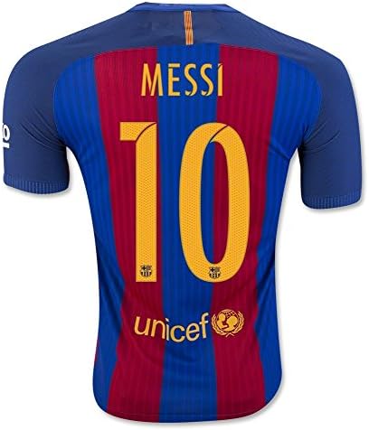 SARM #9 Suarez /#10 Messi /#11 Neymar JR Barcelona Home Kid Soccer Jersey &amp; Matching Shorts Kit (Youth S (for age 6-8), #10 Messi)