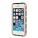 MTRONX Phone Case for iPhone 5, iPhone 5s, Shockproof Hybrid Hard Soft TPU Case Bumper for Apple iPhone 5, iPhone 5s - Rose Gold/Black(HC-RGBK)