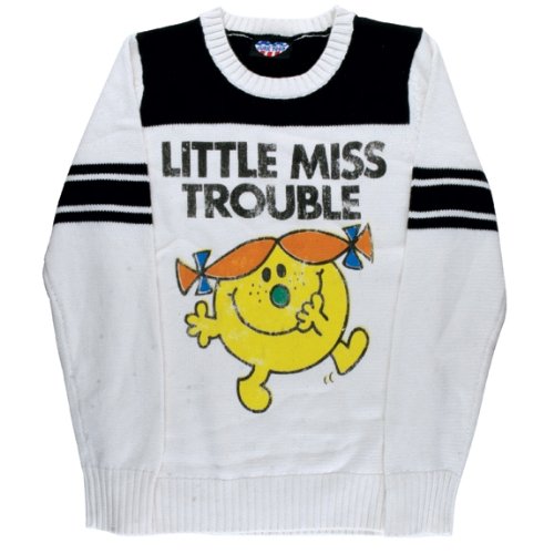 Little Miss - Miss Trouble Ladies Crew Neck Sweater