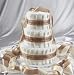 Personalized Custom Printed Ribbon Diaper Cake Gift - Signature Baby Cake by Peachtree Baby Cakes