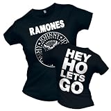 Ramones Hey Ho Let's Go,Girlie,Größe L,Schwarz