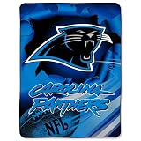 CAROLINA PANTHERS ROYAL PLUSH RASCHEL NFL BLANKET (BIG BURST SERIES) BY NORTHWEST (60x80)