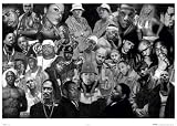 Rap Gods (Horizontal Collage) Black Wood-Mounted Music Poster Print
- 24