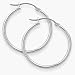 1 4/5 Inch Sterling Silver Hoop Earrings