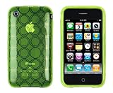 Flexible Circles Case for Apple iPhone 3G / 3GS - Green