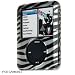 Black and White Stripes ZEBRA Design For Apple Ipod Nano 3rd Generation Gen 3G With Lens and Leg Stand Protective HARD Case Cover