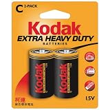 Kodak Kehdc2 Heavy-Duty Batteries (C Type, 2Pk)