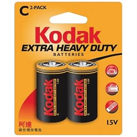Kodak Kehdc2 Heavy-Duty Batteries (C Type, 2Pk)