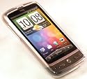 White Hybrid Gel Skin Case Flexishield for HTC Desire