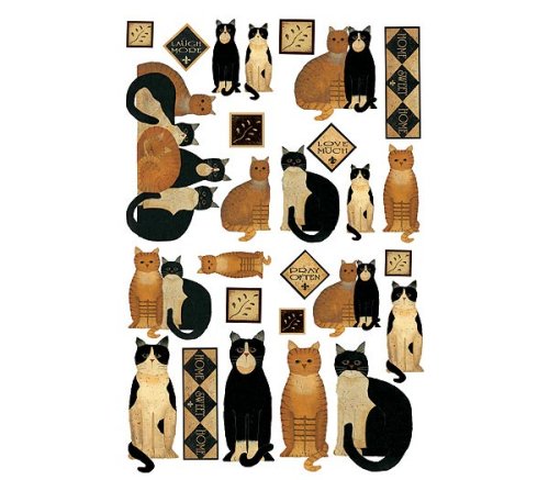 Country Cats Peel & Stick Appliques