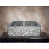 Yosemite Home Decor SABRINA-W Granite Stone Overmount Farmhouse Sink, Natural White
