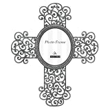 Malden Scroll Cross Picture Frame, Pewter by Malden