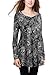 BAISHENGGT Women's Flared Comfy Loose Fit Tunic Top Large Black