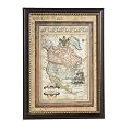 Map of North America Under Glass