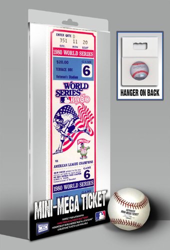 1980 World Series Mini-Mega Ticket - Philadelphia Phillies