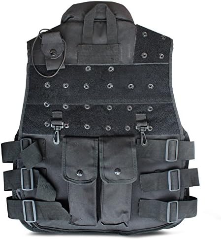 MolGym Outdoor CS Black Tactical Vest Lightweight Commando Recon Chest Harness