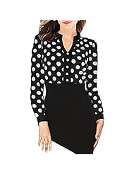 Long Sleeves Polka Dot Print Fall  Dress
