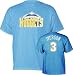 Allen Iverson Blue Majestic Player Name and Number Light Denver Nuggets T-Shirt - XX-Large