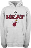 Miami Heat Youth Adidas True Logo Fleece Hooded Sweatshirt