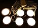 Xking 6 Pcs Dimmable LED Under Cabinet Lighting Kit, 12V Total 12W, US UL Certification Power Adapter - Warm White