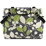 Reese Li Charcoal Green Berry Lexington Diaper Bag