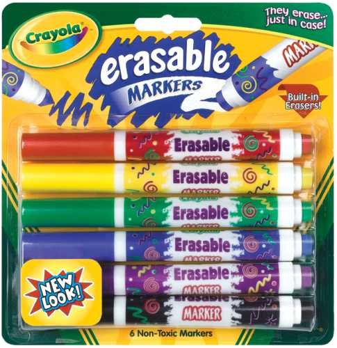 Childrens Toyshop  Toys : Crayola L L C 58-8164 Erasable Markers