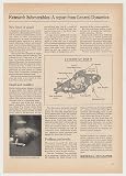 1966 General Dynamics Asherah Star III Research Subs Print Ad