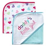 2-Pack I Love Hooded Towels,Teal-Daddy [Apparel]