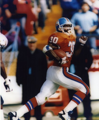 TERRELL DAVIS DENVER BRONCOS 8X10 SPORTS ACTION PHOTO (G)