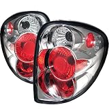 01-04 Dodge Caravan Euro Tail Lights - Chrome by Dodge