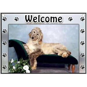 Afghan Hound Welcome Sign