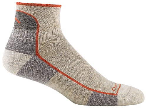 Darn Tough Vermont Men's Merino Wool 1/4 Cushion Socks, Oatmeal, Large