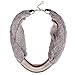 QIYUN.Z (TM Winter Fashion Mesh Web Link Chains Bold Chunky Tibet Bib Choker Necklace