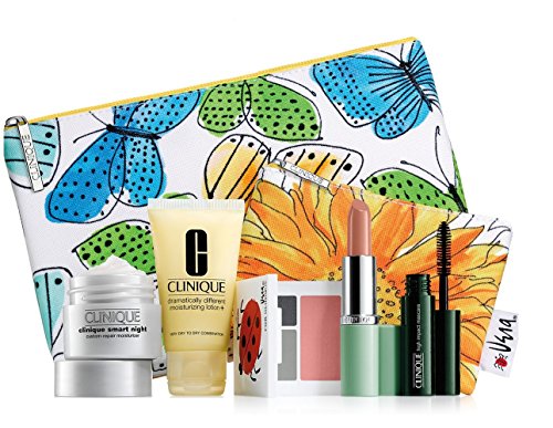 New 2016 clinique 7 pc makeup skincare gift set blue bu…