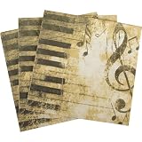 Piano Ephemera Luncheon Napkins
