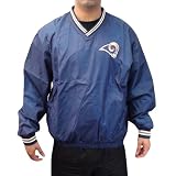 New Mens St. Louis Rams V-Neck Athletic Blue Jersey - L