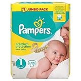 Pampers New Baby Nappies Size 1 Jumbo Pack 72 Case of 2 Total 144 Nappies_Sapphire Fashions by Pampe