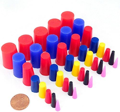 80pc Ultra High Temp Silicone Rubber Cap and Plug Kit for Powder Coating Custom Paint Supplies
