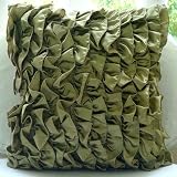 Vintage Olives - 16x16 Inches Throw Pillow Covers - Satin Pillow Cover with Satin Ruffles