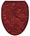 Toilet Tattoos TT-1060-O Bordeaux Decorative Applique for Toilet Lid, Elongated