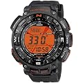 CASIO PRG2408ER - Reloj de caballero de cuarzo, correa de resina color negro