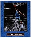 Corey Brewer Minnesota Timberwolves (Spotlight Dunk over Fisher) Licensed 8x10 Photo Plaque