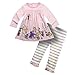 Big Elephant Baby Girls' Infant Toddler Dress Pants Clothing Set G12