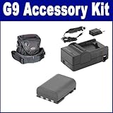 Canon Powershot G9 Digital Camera Accessory Kit includes: SDM-118 Charger,  ....