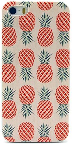 iPhone 5 Case, iPhone 5s Case - LUOLNH Fashion Style Colorful Painted Pineapple Clear Bumper Hard Case Back Cover Protector Skin For Iphone 5 5s (Pineapple)