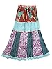 Indiatrendzs Women's Skirt Cotton Multicolor Patchwork Maxi Skirts