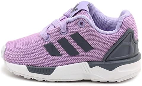 ZX Flux I Toddler in Glow Purple/Onix by Adidas, 5